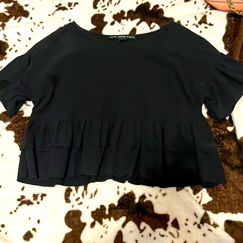 Black HYFVE Blouse Cropped